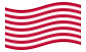 Sons of Liberty (EE. UU. h. 1765, 13 franjas)-Se agita la bandera