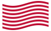 Bandera animada Sons of Liberty (EE. UU. h. 1765, 13 franjas)
