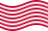Agitar la bandera Sons of Liberty (EE. UU. h. 1765, 13 franjas) estática
