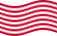 Agitar la bandera Sons of Liberty (EE. UU. h. 1765, 13 franjas) estática