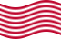 Agitar la bandera Sons of Liberty (EE. UU. h. 1765, 13 franjas) estática