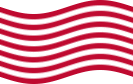 Agitar la bandera Sons of Liberty (EE. UU. h. 1765, 13 franjas) estática