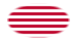 Sons of Liberty (EE. UU. h. 1765, 13 franjas)-Bandera como viñeta ovalada