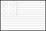 Bandera de Grand Union (EE. UU. 1775-1777) para colorear