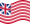 Agitar la bandera Grand Union (EE. UU. 1775-1777) estática