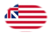 Grand Union (EE. UU. 1775-1777)-Bandera como viñeta ovalada