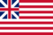 Grand Union (EE. UU. 1775-1777)-Bandera rectangular