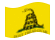 Gadsden (EE. UU. h. 1775)-Se agita la bandera
