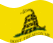 Agitar la bandera Gadsden (EE. UU. h. 1775) estática