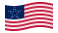 Great Star (EE. UU. 1818-1819)-Se agita la bandera