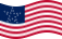 Agitar la bandera Great Star (EE. UU. 1818-1819) estática