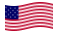 Star-Spangled Banner (EE. UU. 1795-1818)-Se agita la bandera
