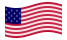 Star-Spangled Banner (EE. UU. 1795-1818)-Se agita la bandera