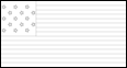 Bandera de Star-Spangled Banner (EE. UU. 1795-1818) para colorear