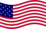 Agitar la bandera Star-Spangled Banner (EE. UU. 1795-1818) estática