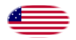 Star-Spangled Banner (EE. UU. 1795-1818)-Bandera como viñeta ovalada