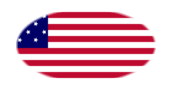 Star-Spangled Banner (EE. UU. 1795-1818)-Bandera como viñeta ovalada
