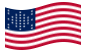Fort Sumter (EE. UU. 1861)-Se agita la bandera