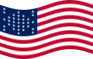 Agitar la bandera Fort Sumter (EE. UU. 1861) estática
