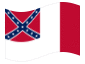 Bandera animada Blood-Stained Banner (Estados Confederados 1865)