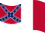 Agitar la bandera Blood-Stained Banner (Estados Confederados 1865) estática