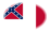 Blood-Stained Banner (Estados Confederados 1865)-Bandera como viñeta ovalada