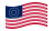 EE.UU. 37 estrellas (1867-1877)-Se agita la bandera