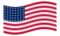EE.UU. 48 estrellas (1912-1959)-Se agita la bandera