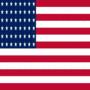 EE.UU. 48 estrellas (1912-1959)-Cuadro de la bandera