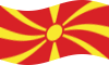Agitar la bandera Macedonia estática