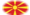 Macedonia-Bandera como viñeta ovalada