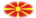 Macedonia-Bandera como viñeta ovalada