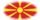 Macedonia-Bandera como viñeta ovalada