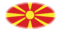 Macedonia-Bandera como viñeta ovalada