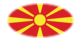 Macedonia-Bandera como viñeta ovalada