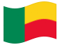 Bandera animada Benín