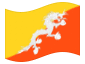 Bandera animada Bhután