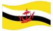 Bandera animada Brunei Darussalam