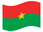 Bandera animada Burkina Faso