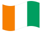 Bandera animada Costa de Marfil