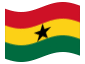 Bandera animada Ghana