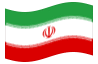 Bandera animada Irán