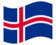Bandera animada Islandia