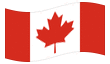 Bandera animada Canadá
