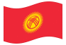Bandera animada Kirguistán