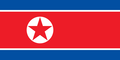 Gráficos de bandera Corea del Norte