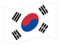 Bandera animada Corea del Sur