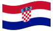 Bandera animada Croacia