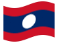 Bandera animada Laos