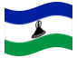 Bandera animada Lesotho